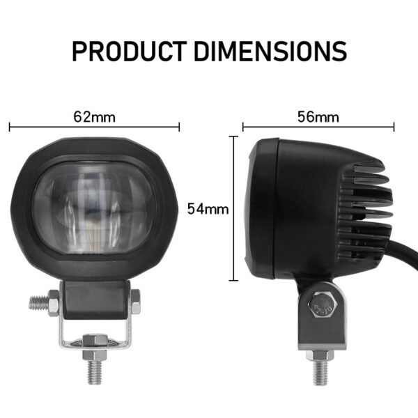 Mini red light forklift light