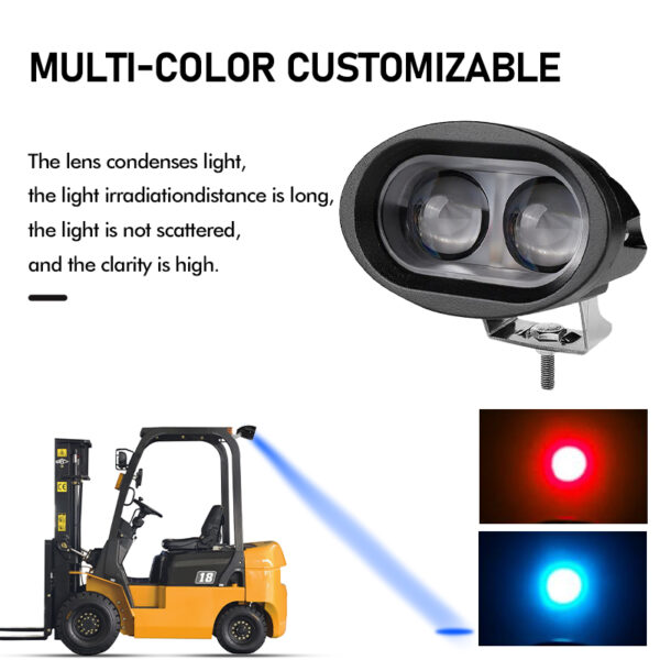 Blue light forklift light